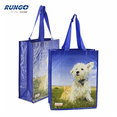 Wholesale Custom Bolsas De Regalo SAC Laminated PP Woven Reusable Shopping Bags for Food Storage